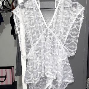 Cute White Bathing Suit Cover